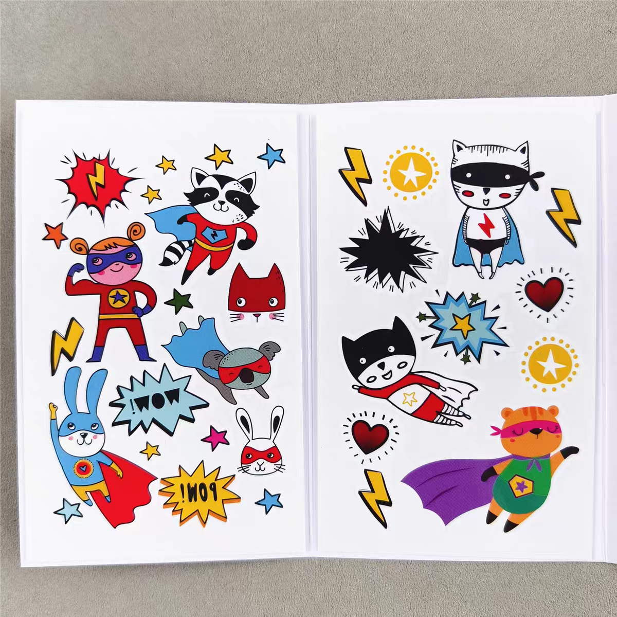 Superheroes Kids Temporary Tattoos - Waterproof & Skin Friendly | 3+