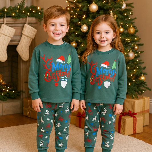Pijama Winter Christmas Cotton Age 1-7y
