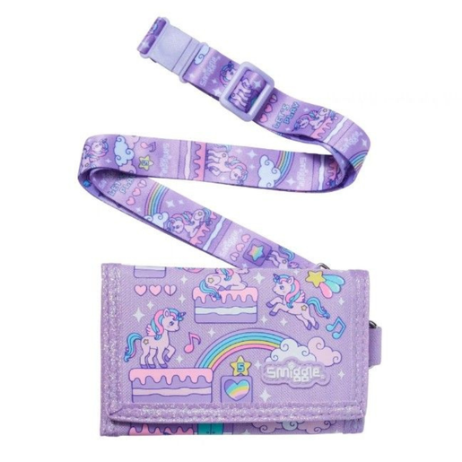Smiggle Wallet | Lanyard | Unicorn | Rainbow