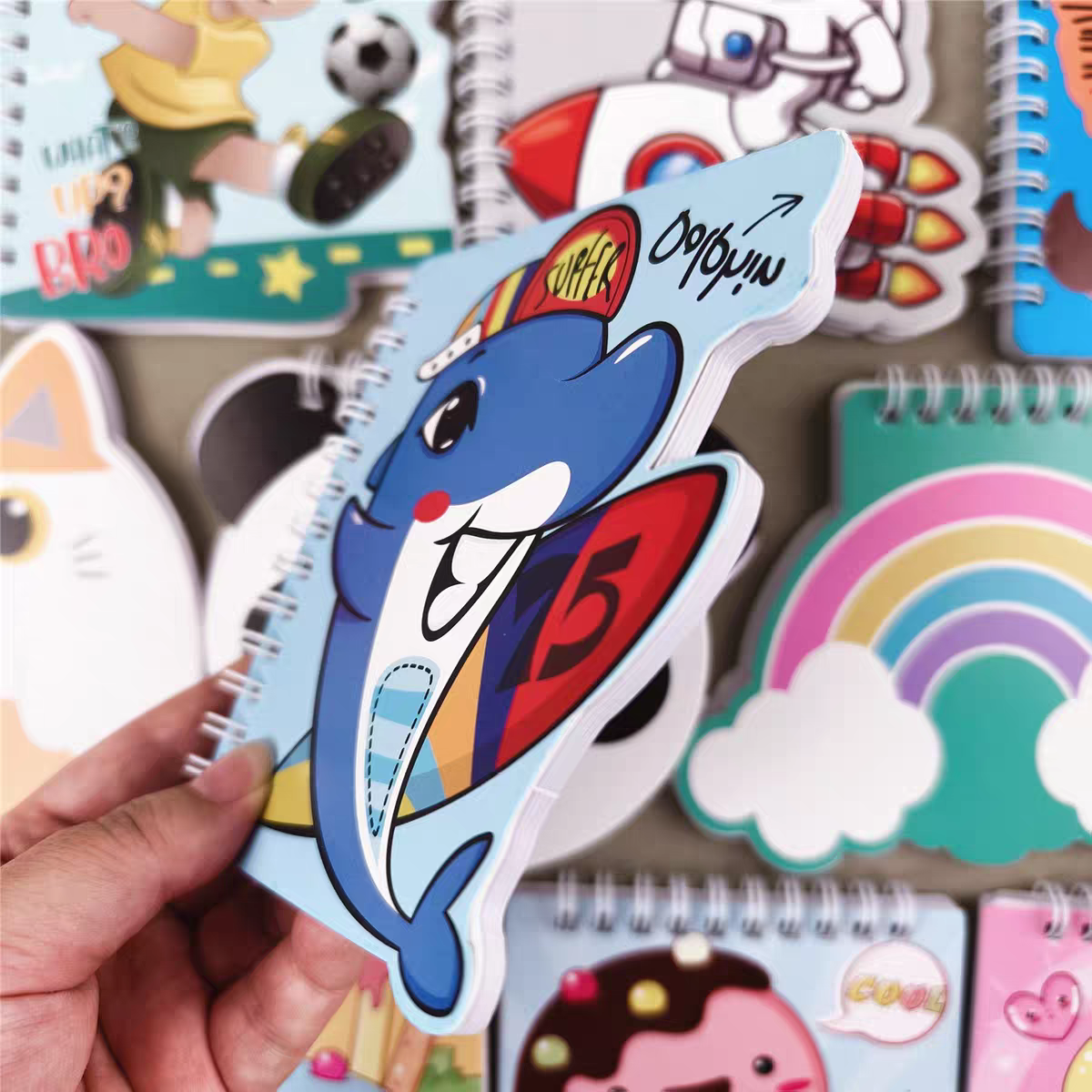 Cute Shaped Spiral Notebook for Kids Animal Design