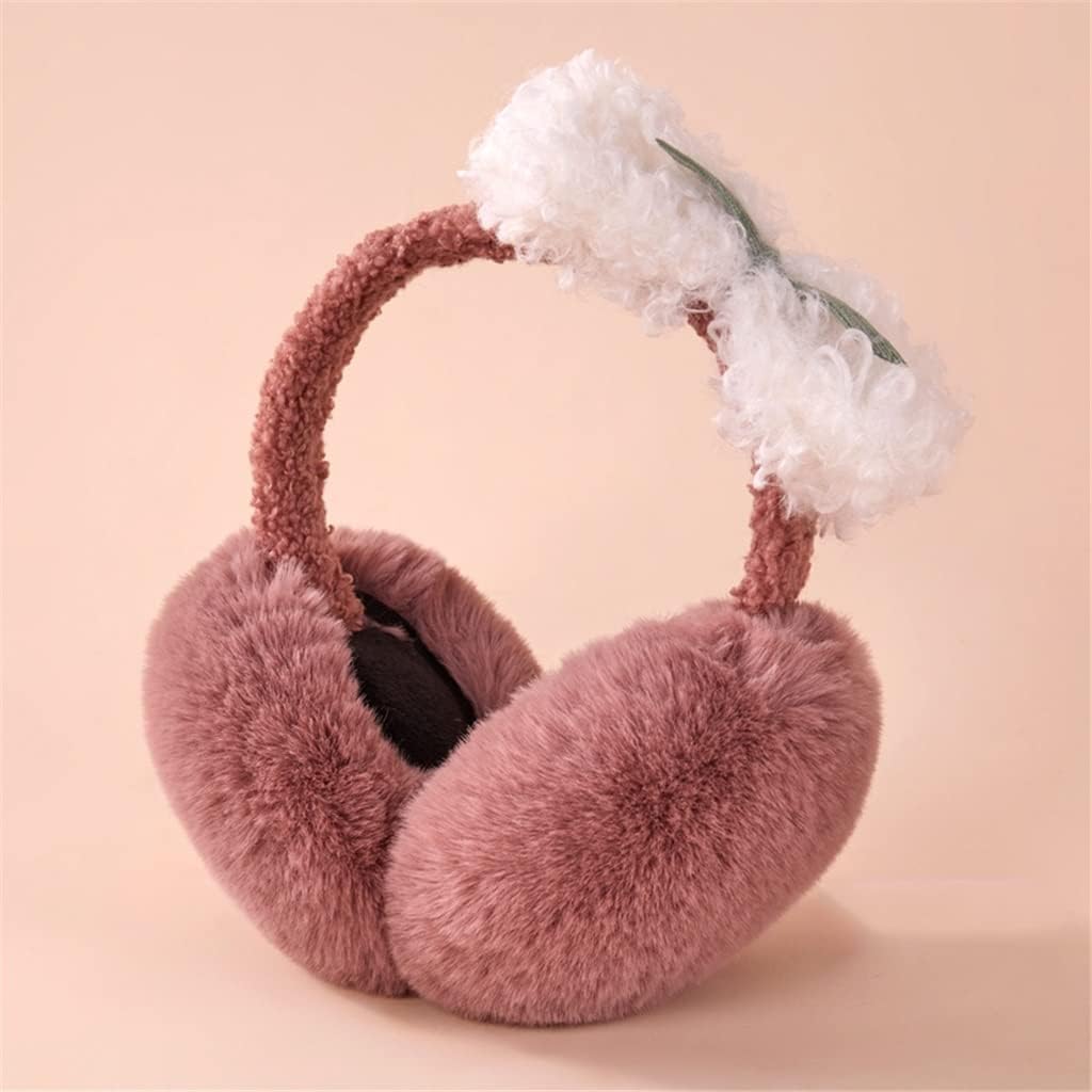 Plush bow winter earmuffs