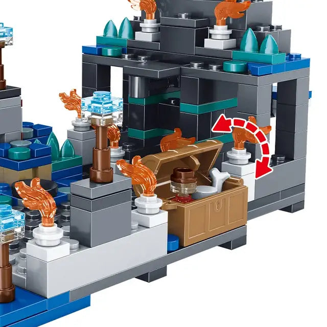 Minecraft Deep Dark Battle Building Blocks Set – 437 Pieces