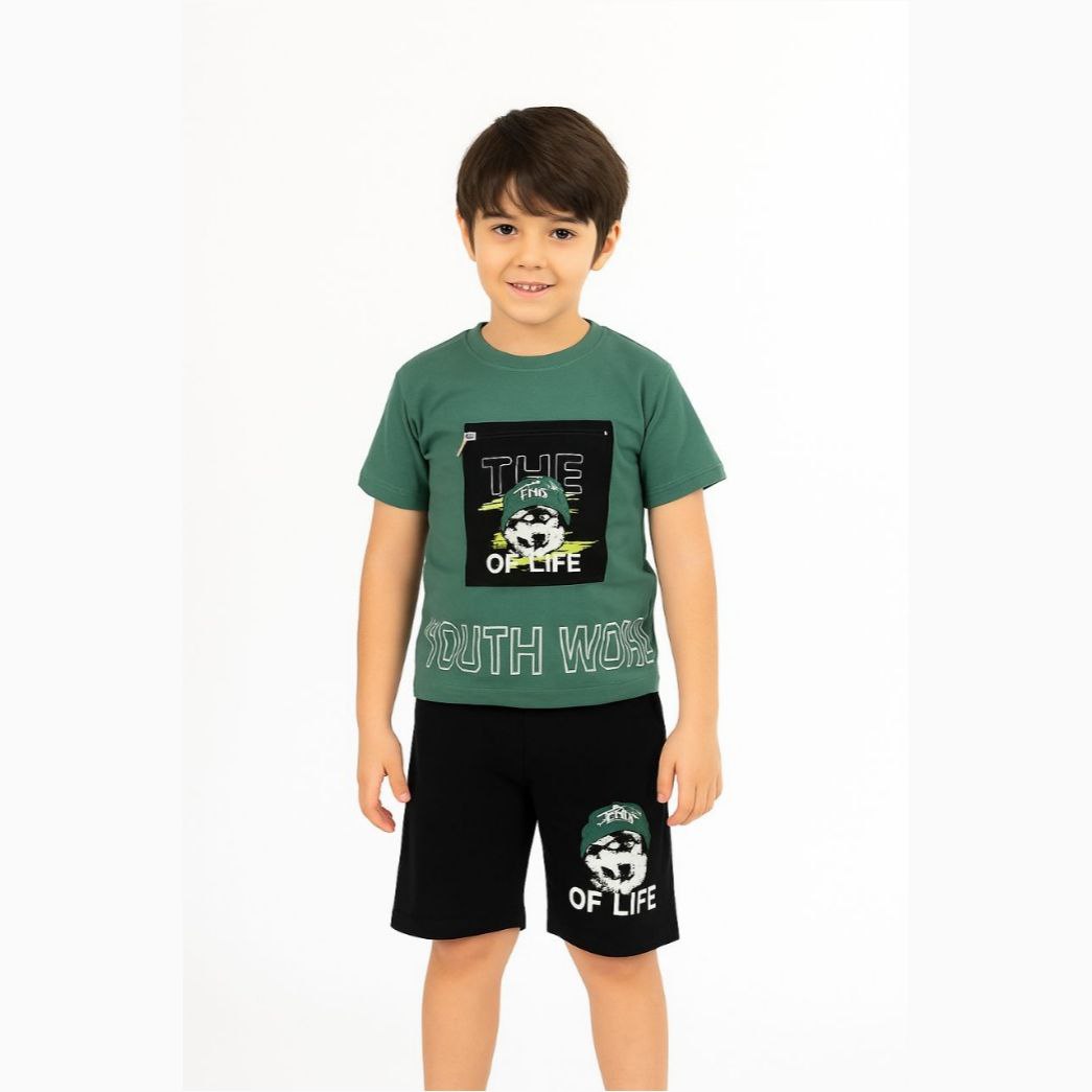 Outfit For Boys Wolf Design Size 6-7y