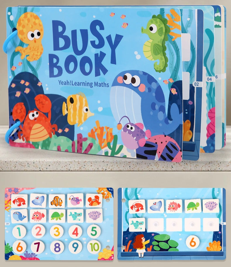 Small Educational Busy Book – Numbers & Animals