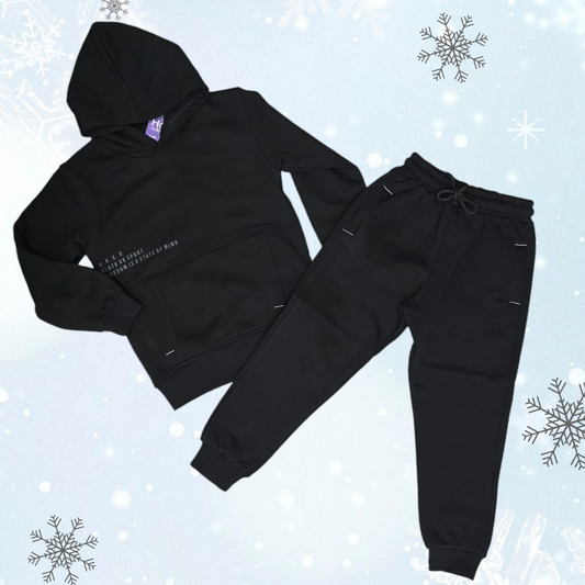 Warm Winter Black Outfit  High-quality 6-8y