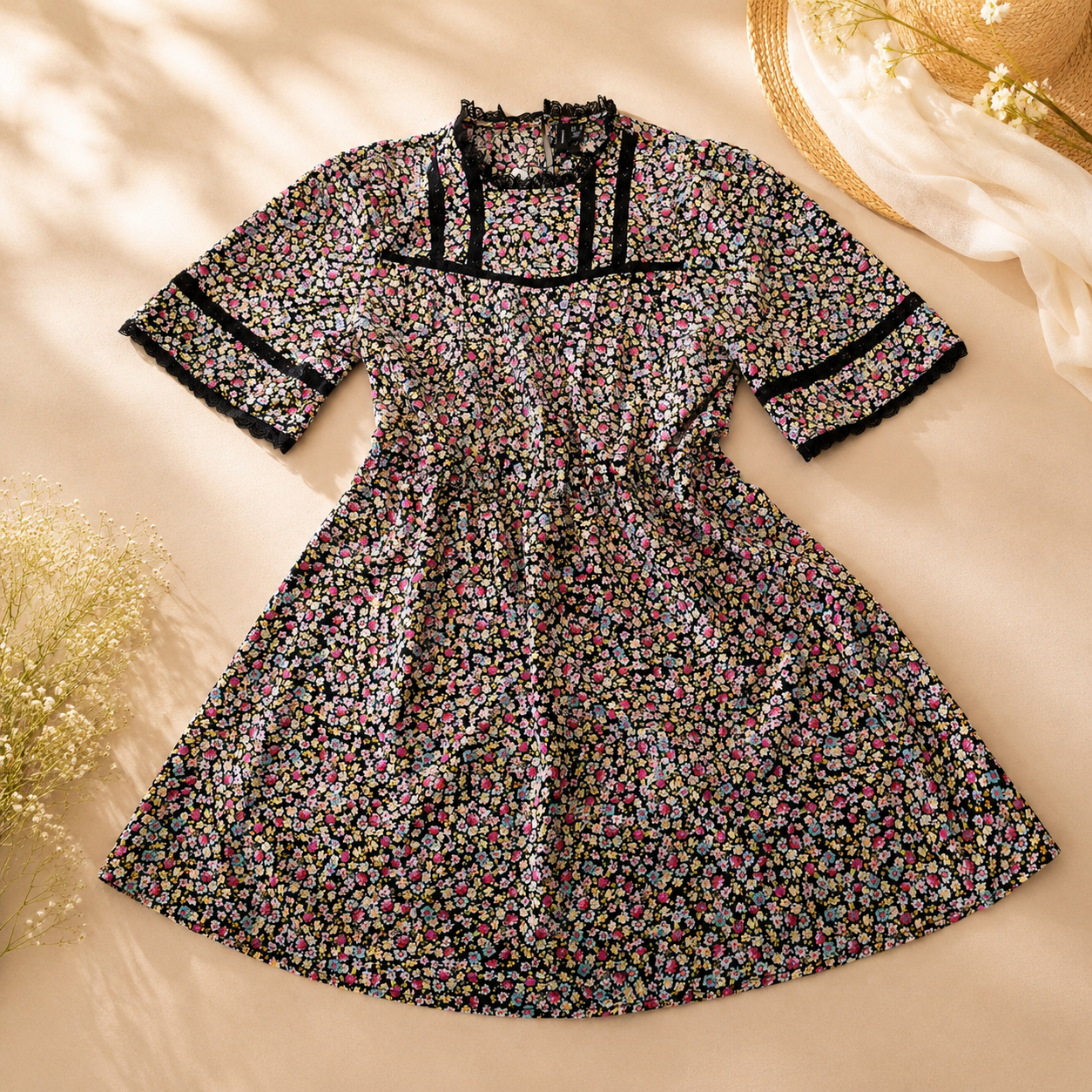 Elegant Floral Dress for Women Brand Vero Moda | Size M