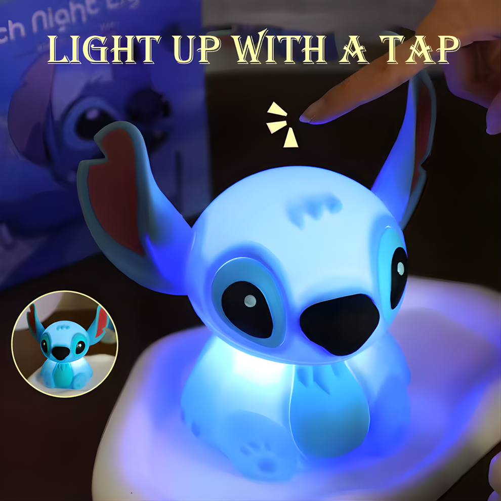 Stitch Night Light – Squishy Patting Lamp | Usb Rechargeable | 3+