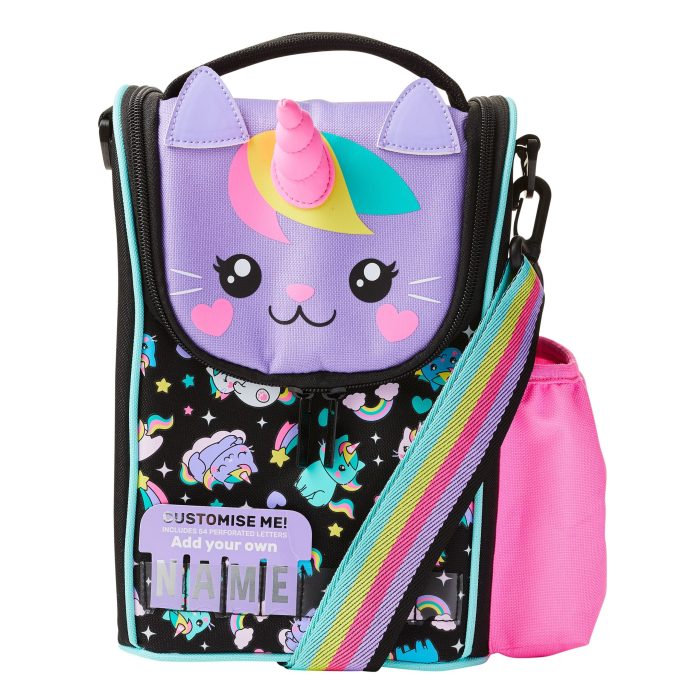 Smiggle Lunch Bag | Shoulder Straps | Cat Unicorn | 26×18×12cm