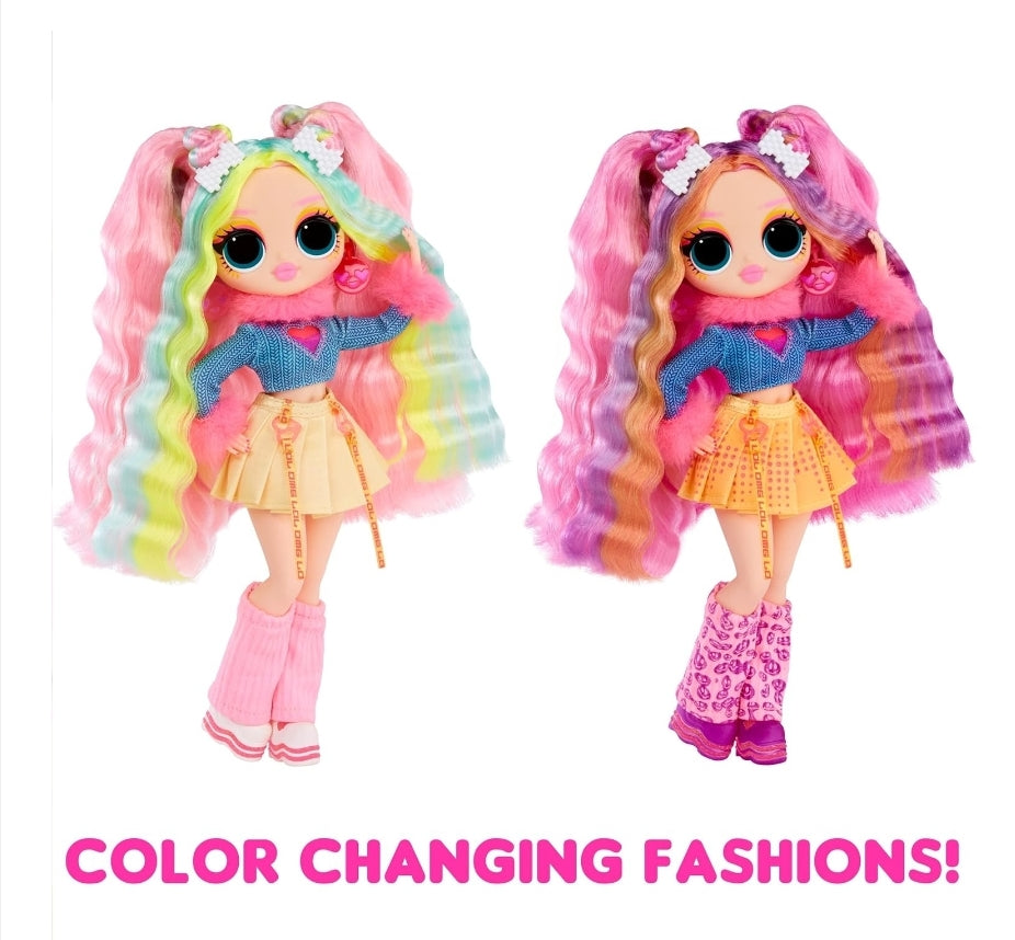L.O.L. Surprise! OMG Sunshine Color Change Bubblegum DJ Fashion Doll - Multiple Surprises and Accessories