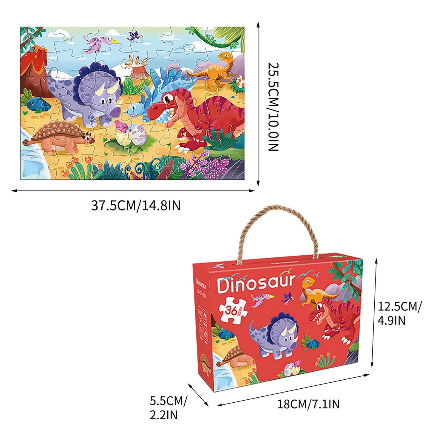 Kids 36-Piece Educational Jigsaw Puzzle | 3+