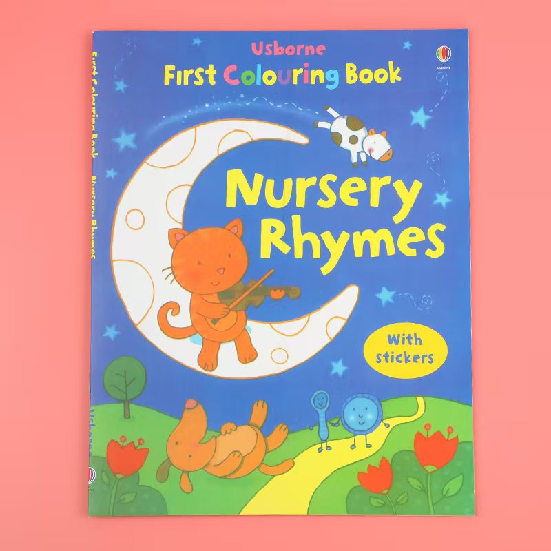 Usborne Colouring Book With Stickers - Soft Cover | 3+