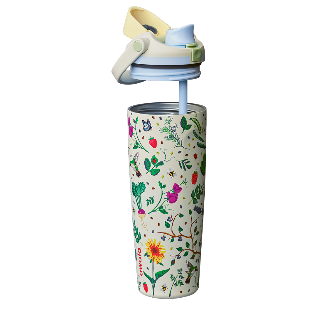 Owala tumbler Stainless Steel FreeSip Leak-proof Sway - Mother's Day Garden | 890ml