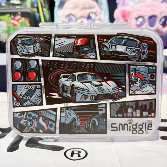 Smiggle Car Design  Lunch Box 21x17x6cm