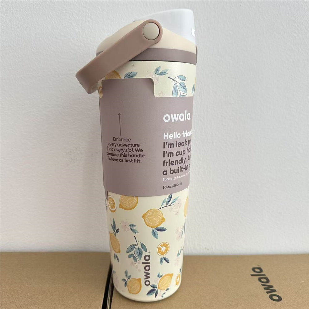Owala Tumbler Stainless Steel FreeSip Leak-proof Sway Lemon | 890ml