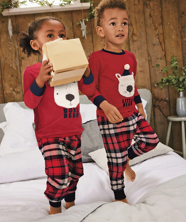 Pijama For Kids Boss Bear Design Size 3-10y