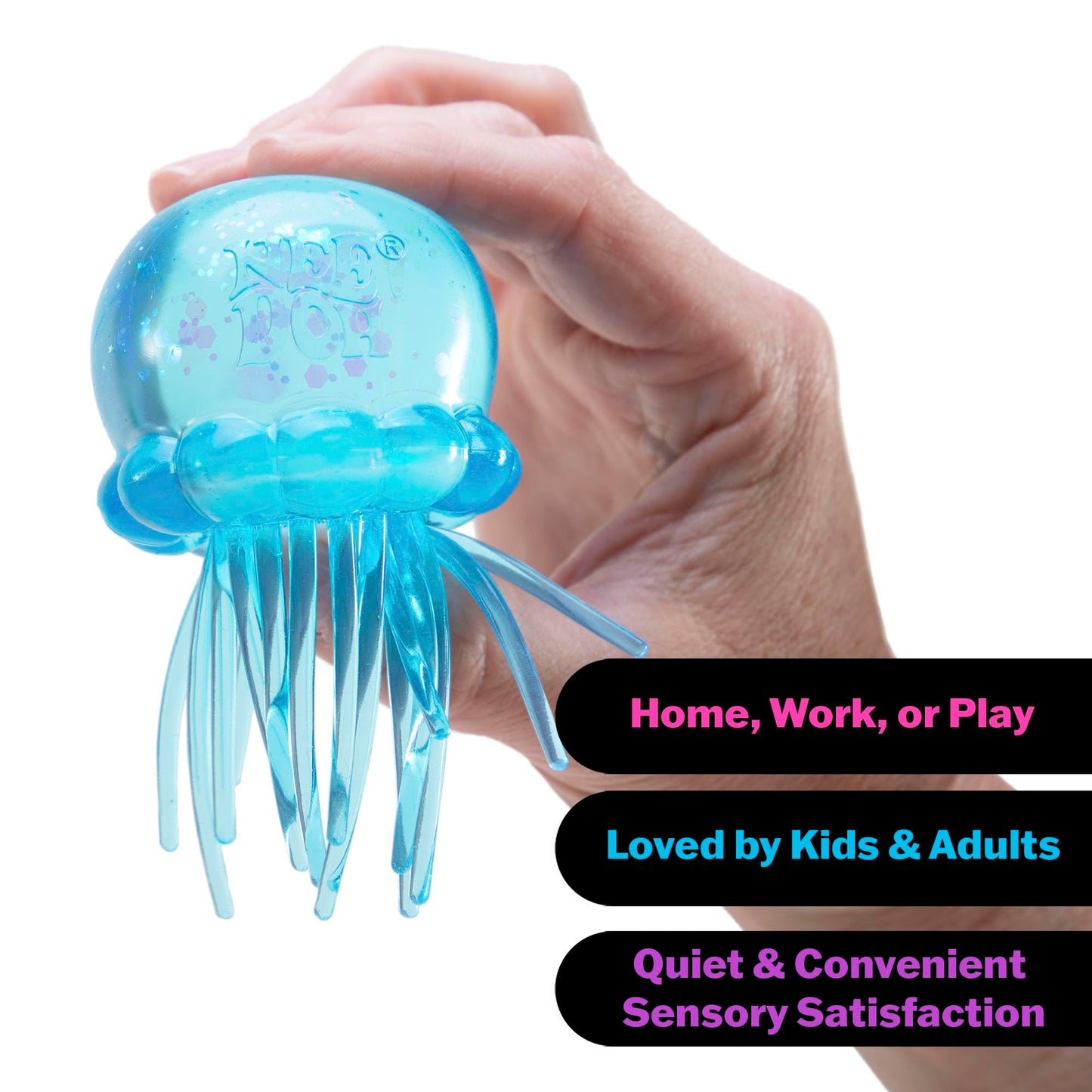 NeeDoh Squishy Jellyfish Sensory Toy – 3 colors | 3+