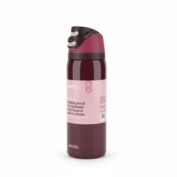 Owala Bottle Stainless Steel FreeSip Leak-proof | Black Cherry 710-950ml