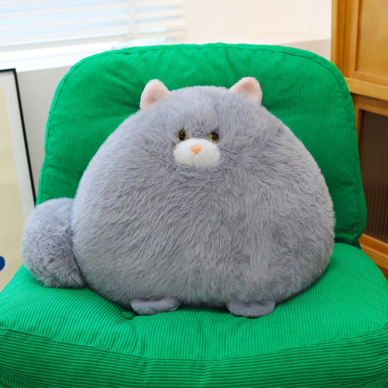 Chubby Cat Plush Pillow – Super Soft | 35cm & 45cm | 3+