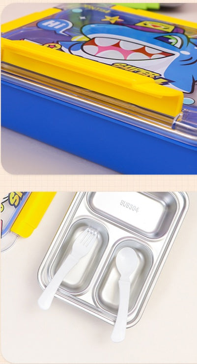 Lunch Box Stainless- Cartoon Design