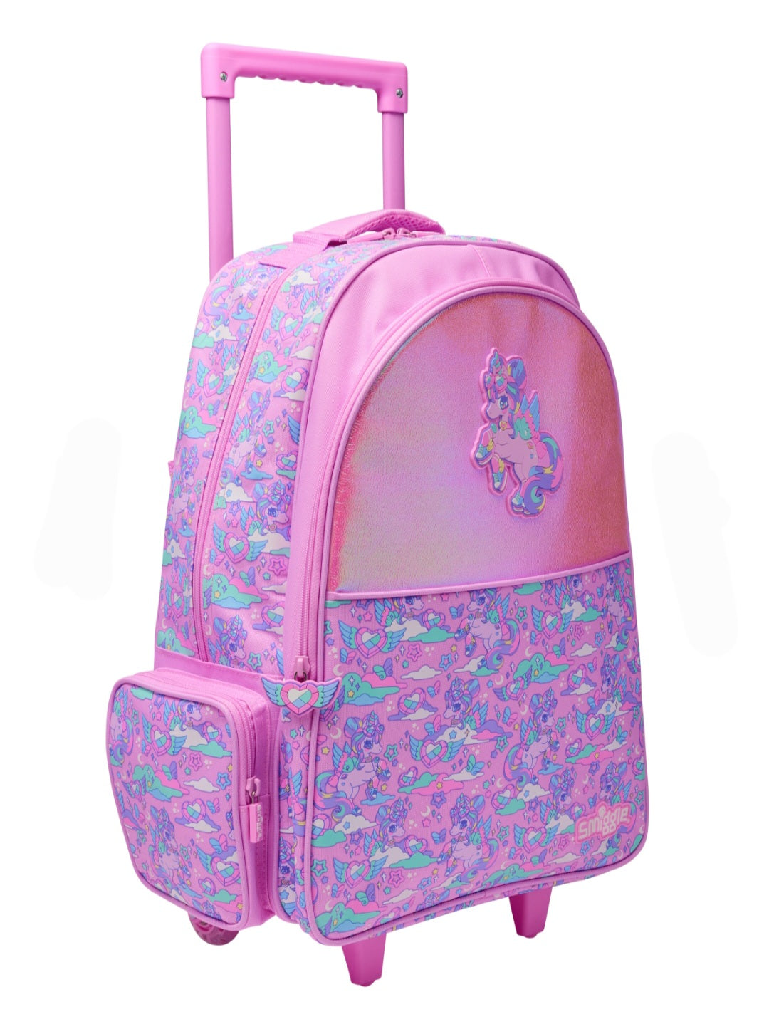 Smiggle Backpack | Light Up Wheels | Pink Unicorn