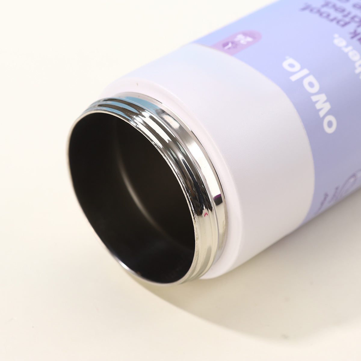 Owala Bottle Stainless Steel FreeSip Leak-proof | White&Purple | 710ml
