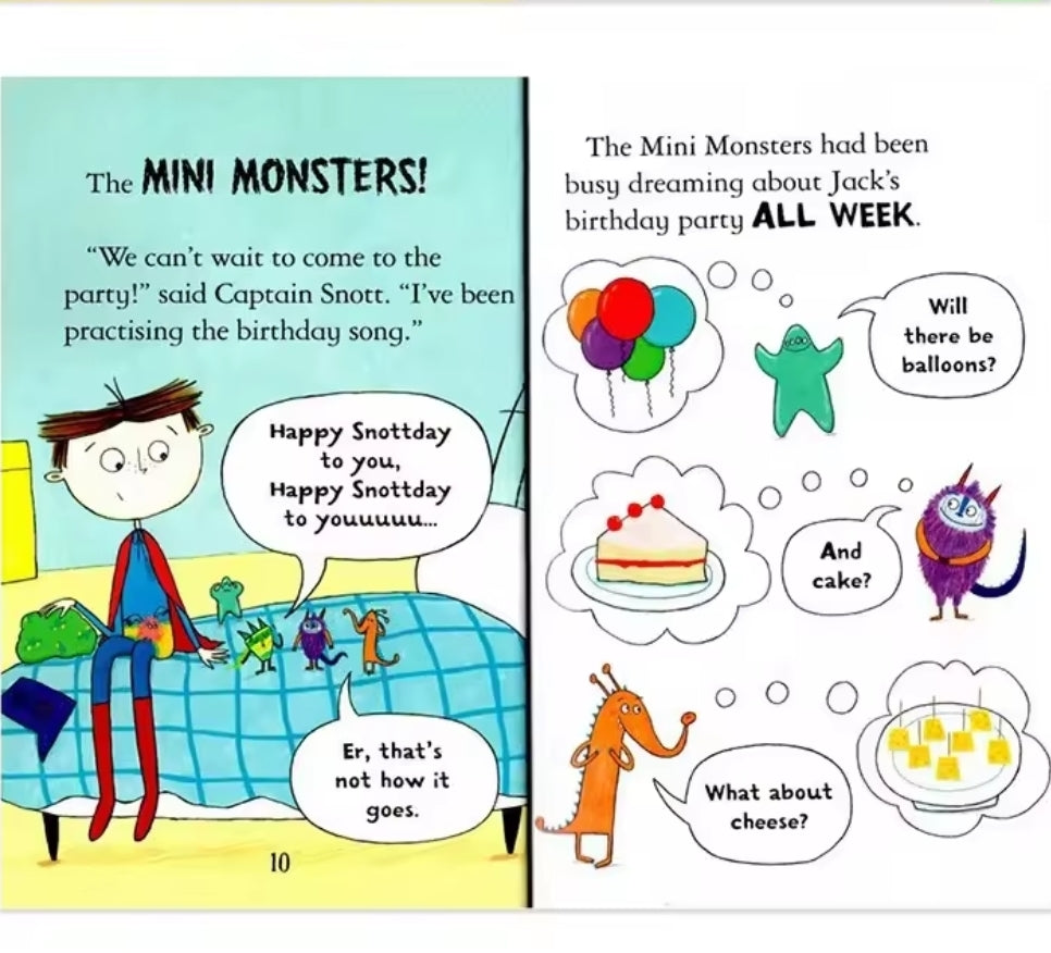 Billy And The Mini Monsters - 8 Books Set | Soft Cover | 7+