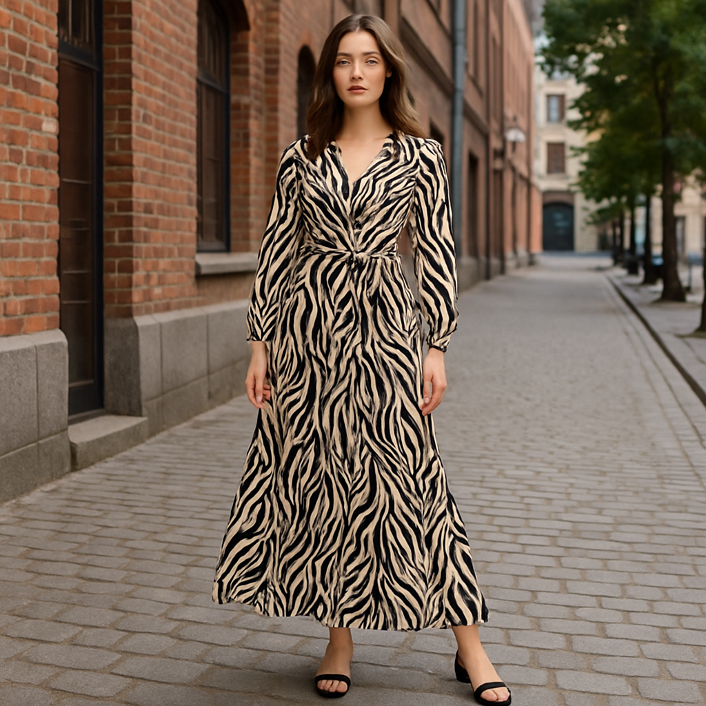 Long Dress For Women Long Sleeve Brand:Pieces Size M