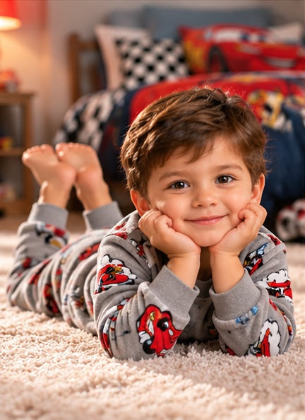 Kids’ Warm Winter Disney Cars Pajama Set | 1–5Y