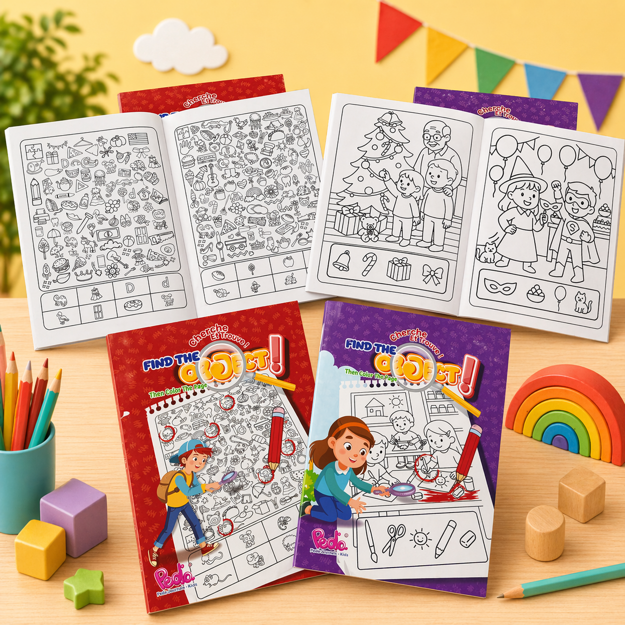 Find The Object Then Color The Page | Soft Cover | 2+