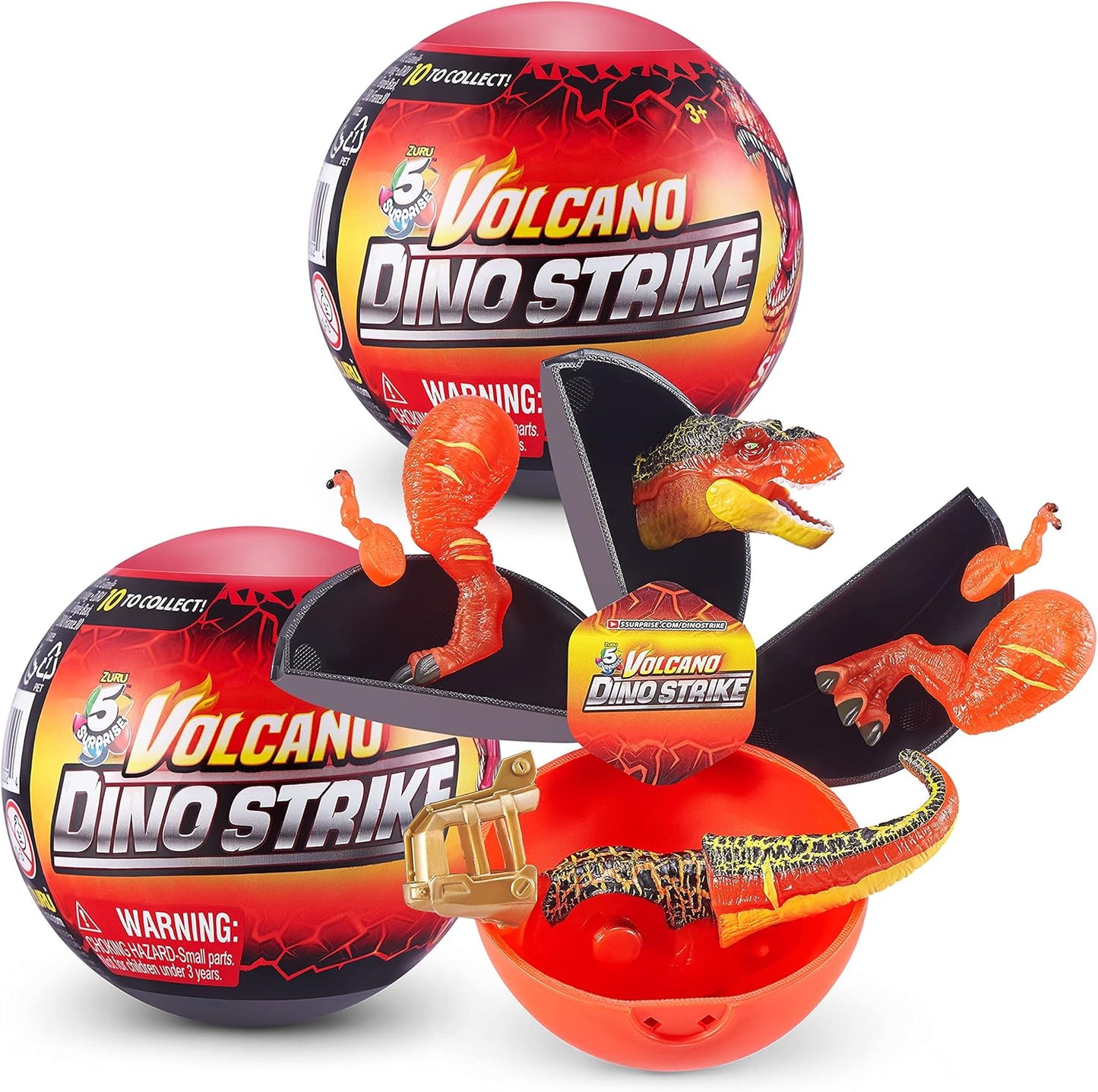 Volcano Dino Strike Ball 5 Suprise | 3+