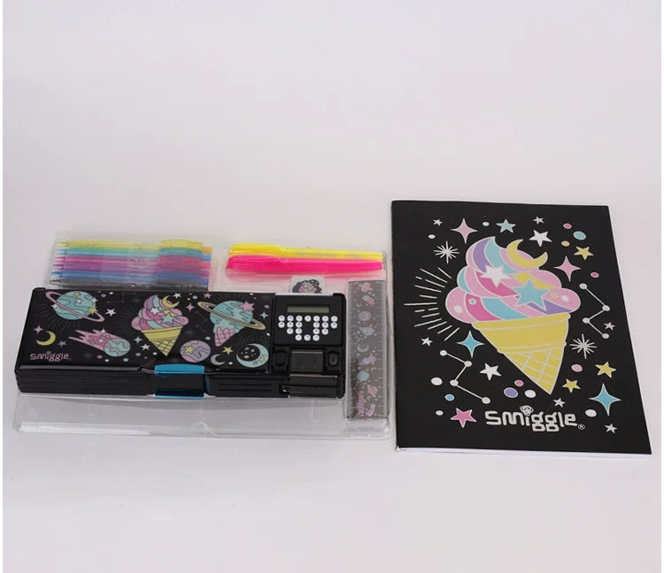 Smiggle Stationery Kit A4 Icecream Design With Case
