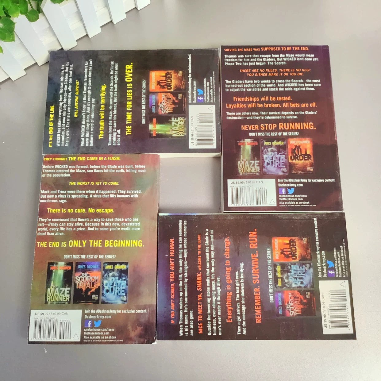 The Maze Runner Series Books By James Dashner 4 Vooks