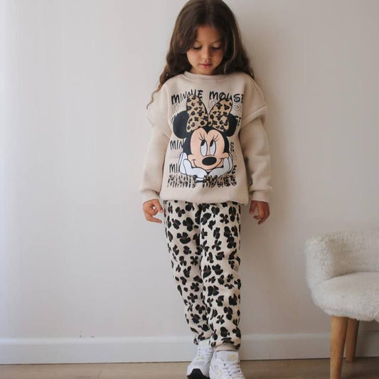 Outfit Minnie Mouse Warm Outfit With Fleece 3-10y