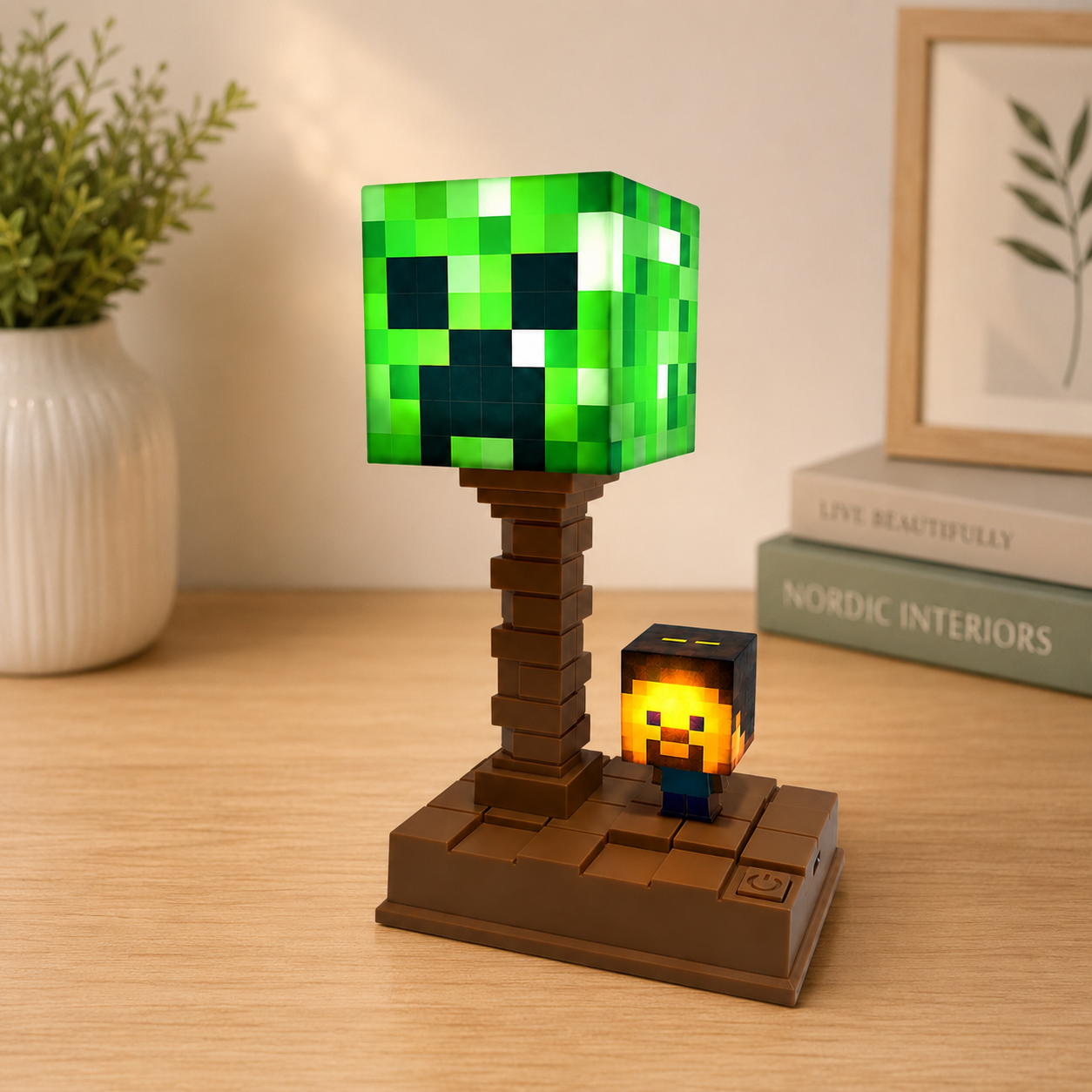Table Lamp Minecraft | USB Rechargeable