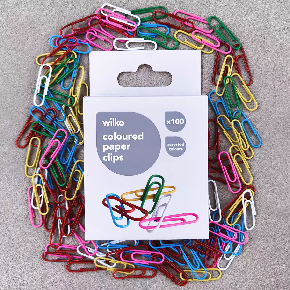 Coloured Paper Clips | 100 Pcs Pack