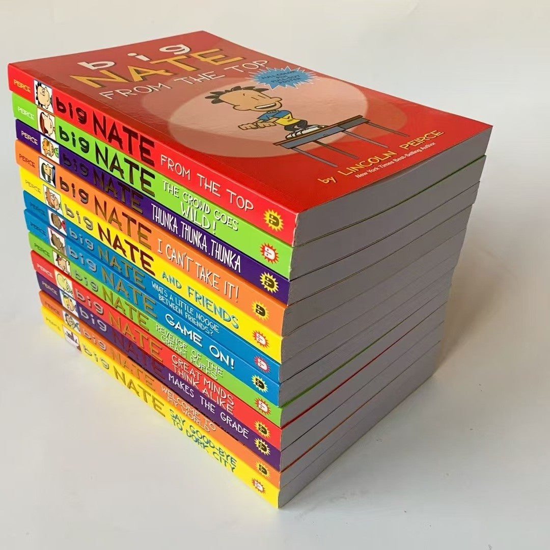 Big Nate Comic Book Collection by Lincoln Peirce – 12 Books Set | Soft Cover | 8+