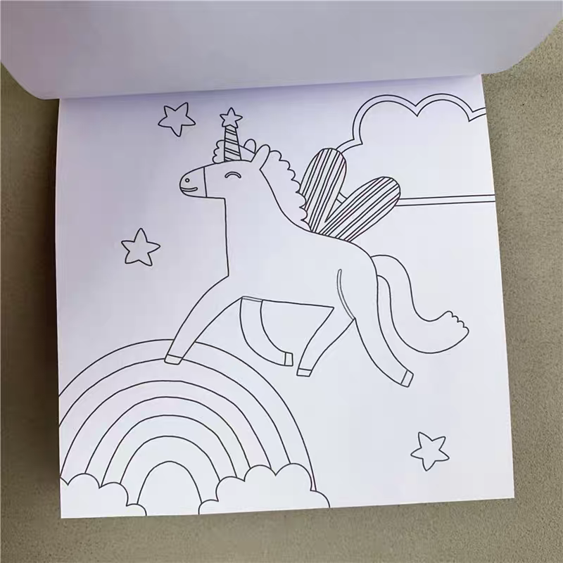 Coloring Notebook for Kids – Cute Pocket Drawing Books 4pcs