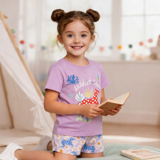 Girls Cotton Pony Set – Soft Summer Outfit (4–12Y)