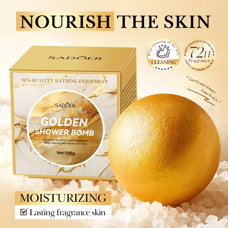 Golden Shower Bath Bomb | Skin Care - Relaxation | 100g