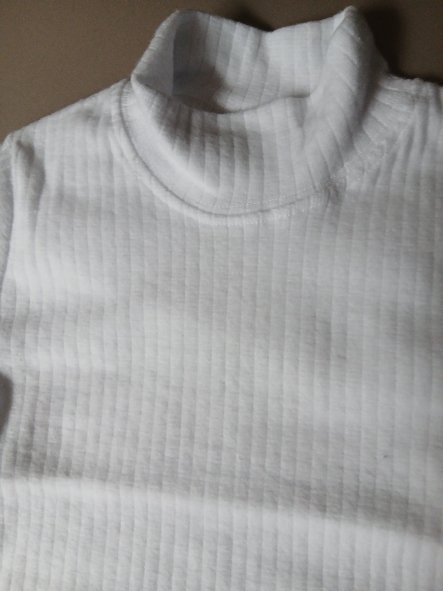 White Long Sleeve Top Cotton For Girls Size 1-13y