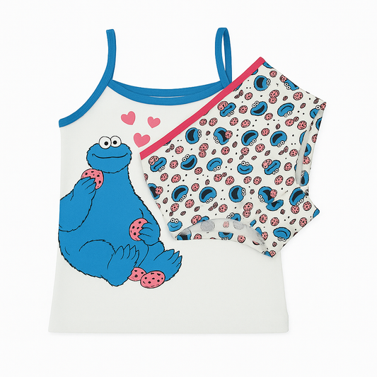 Cotton Underwear set Shirt And Panty Cookies Size 1-2y
