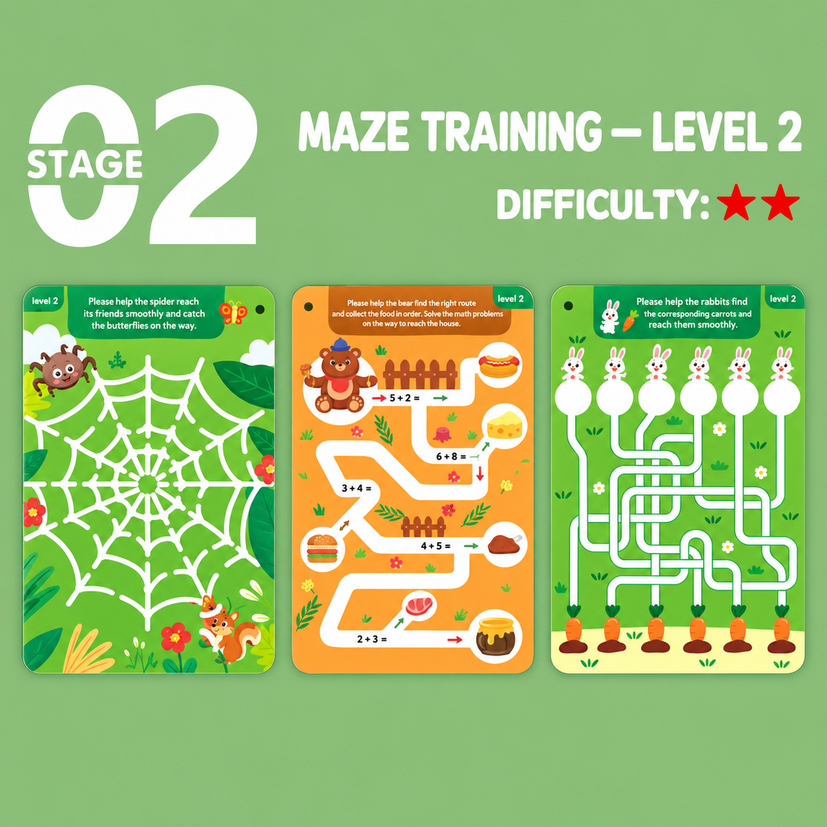 Wipe-Clean Maze Cards for Kids | 3+