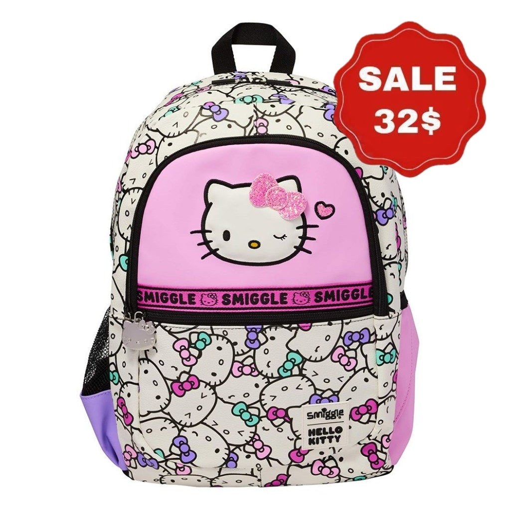 Smiggle Backpack Hello KItty Design 42cm G1-G3