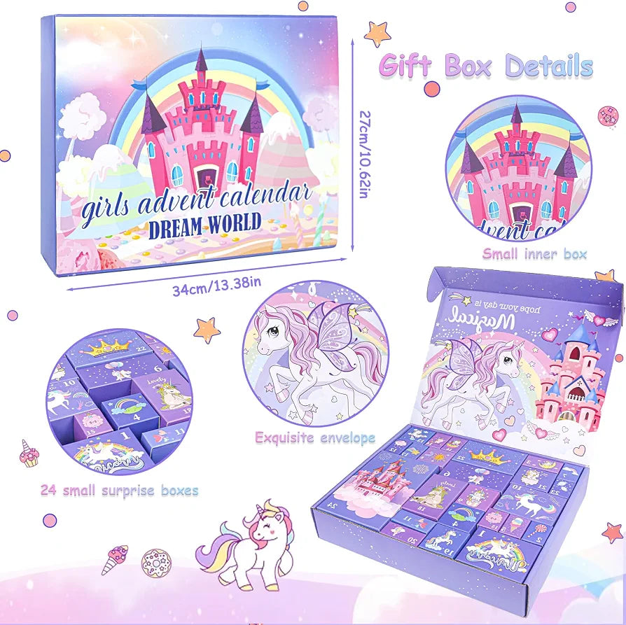 Unicorn Christmas Advent Calendar | 24 Accessories