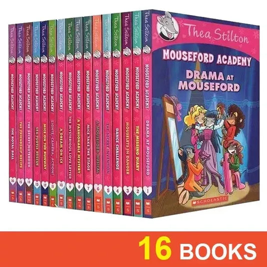 Thea Stilton Mouseford Academy 16 Books Complete Set English Language