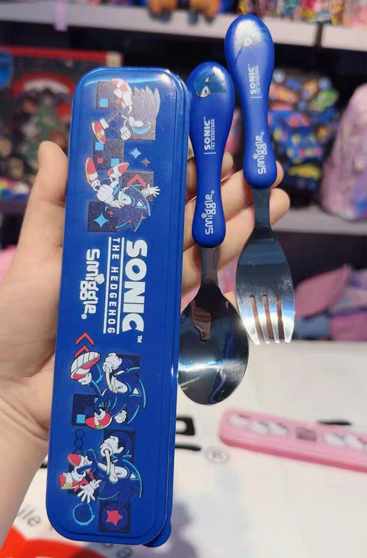 Smiggle Set | Spoon+Fork | With Storage Box | Sonic
