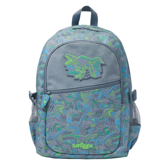 Smiggle Ligh Dinosaur Backpack | (G1–G3) | 42 cm
