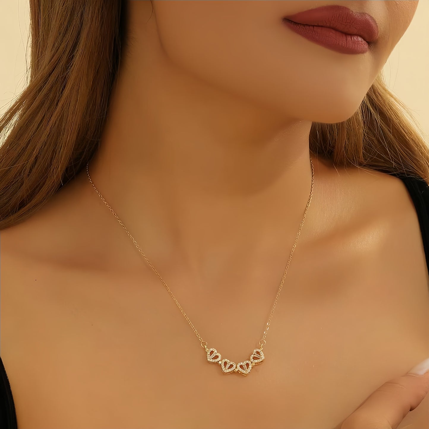 Valentine’s Day Gift – Stainless Necklace with Preserved Red Roses | Luxury Gift Box +Bag