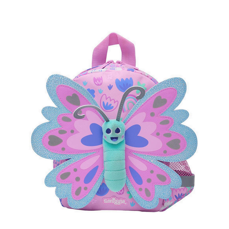 Smiggle Junior Backpack | 3D Print Butterfly Flower | 26cm
