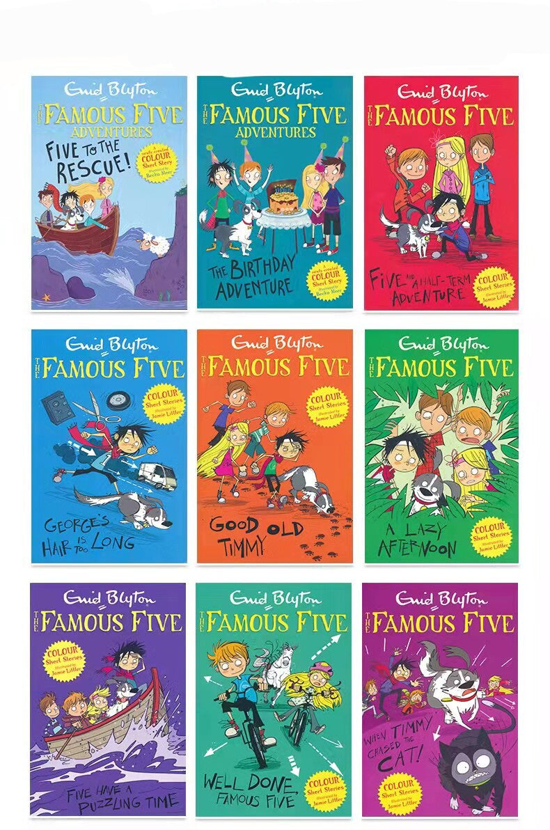 The Famous Five Adventures - Guid Blyton | 9 Books Set | Soft Cover | 7+